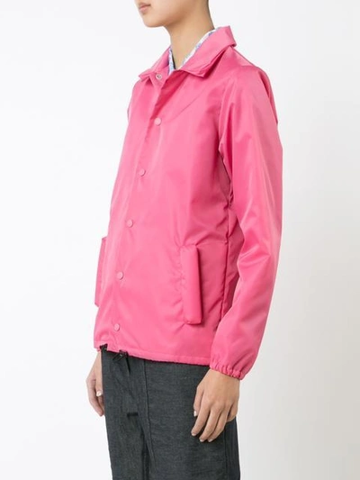 Shop Julien David Buttoned Jacket - Pink