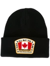 DSQUARED2 CANADIAN FLAG PATCH BEANIE,S17KH400263111800747