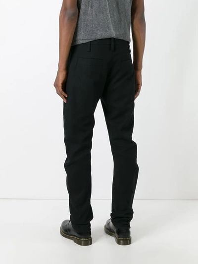 Shop Lost & Found Ria Dunn Askew Slim Trousers - Black