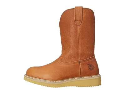 Georgia Boot Wedge Steel Toe Pull On Work Boot In Brown