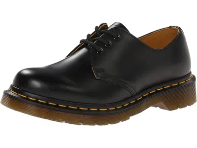 Dr. Martens Lace-up Leather Shoes Contrast Stitching In Black