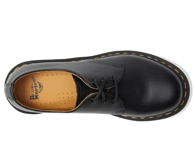 Dr. Martens Lace-up Leather Shoes Contrast Stitching In Black