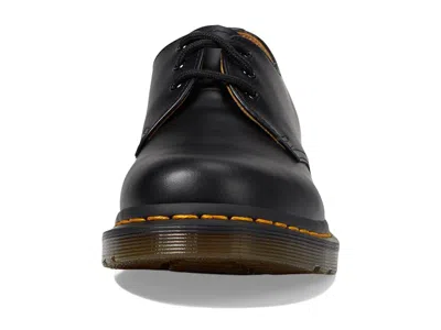 Dr. Martens Lace-up Leather Shoes Contrast Stitching In Black