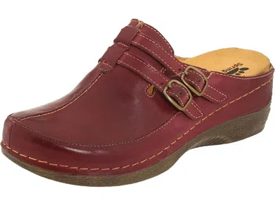 Spring Step Happy In Burgundy