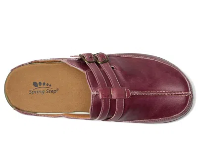 Spring Step Happy In Burgundy