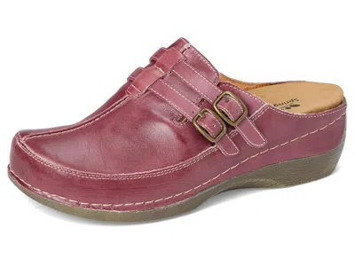 Spring Step Happy In Burgundy