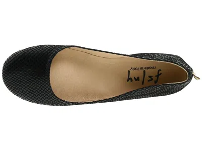 French Sole Zeppa In Black