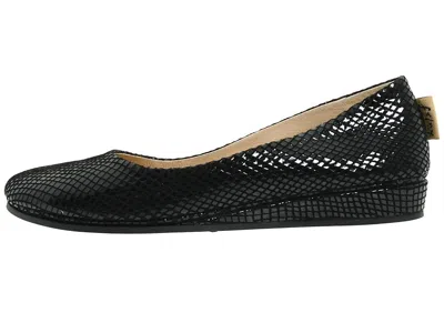 French Sole Zeppa In Black