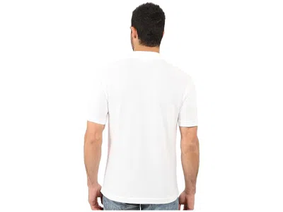 Lacoste Short Sleeve Pima Jersey Interlock Regular Fit Polo Shirt In White