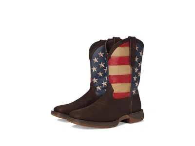 Durango Patriotic Steel Toe Work Boot In Brown