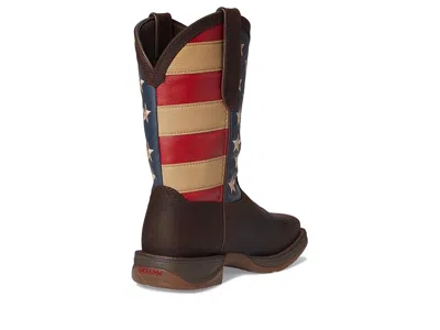 Durango Patriotic Steel Toe Work Boot In Brown