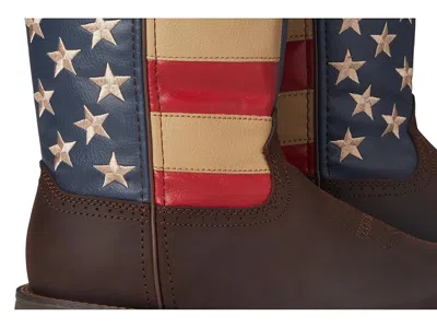 Durango Patriotic Steel Toe Work Boot In Brown