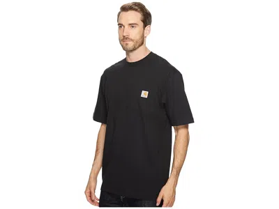 Carhartt Loose Fit Heavyweight Short Sleeve Pocket T-shirt In Black