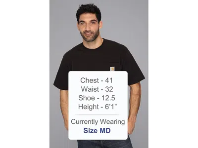 Carhartt Loose Fit Heavyweight Short Sleeve Pocket T-shirt In Black