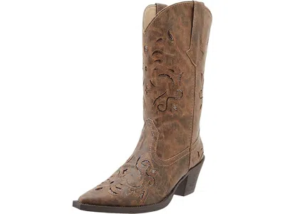 Roper Glitter Underlay Boot In Brown