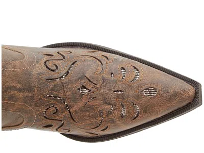 Roper Glitter Underlay Boot In Brown