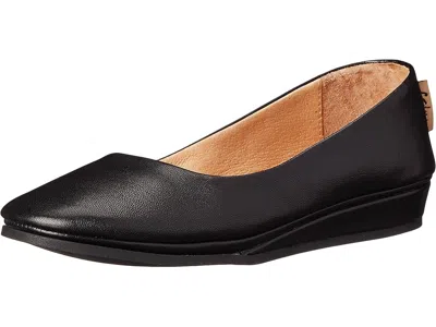 French Sole Zeppa Flat In Black