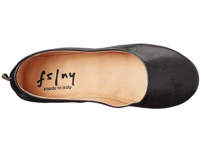 French Sole Zeppa Flat In Black