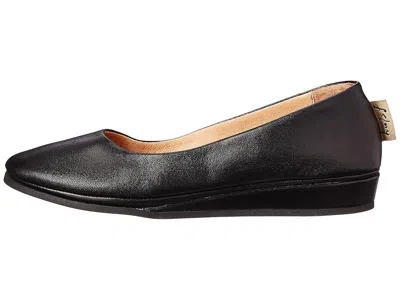 French Sole Zeppa Flat In Black