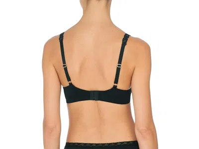 Natori Pure Luxe Custom Coverage Contour Underwire Bra In Black In Black