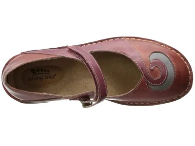 Spring Step Cosmic Mary Jane Flat In Red