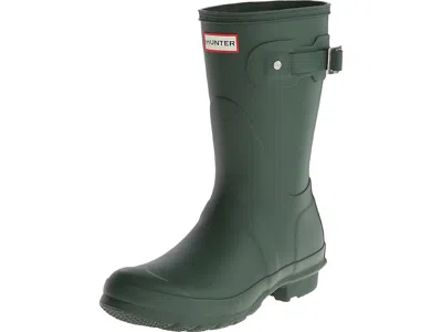 Hunter Original Short Waterproof Rain Boot In Green