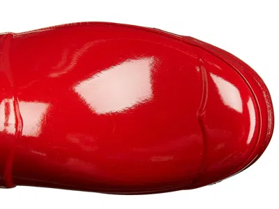 Hunter Original Short Gloss Rain Boot In Red