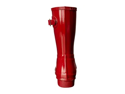 Hunter Original Short Gloss Rain Boot In Red