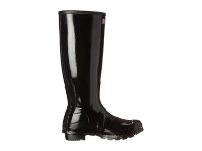 Hunter Original Tall Gloss Rain Boots In Black