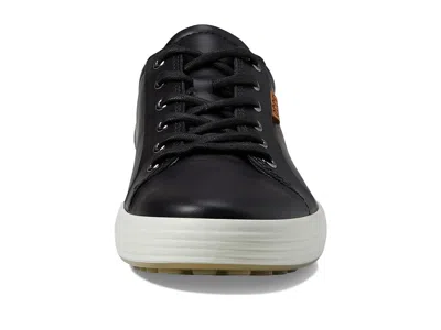 Ecco Soft 7 Leather Sneakers In Black