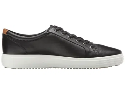 Ecco Soft 7 Leather Sneakers In Black