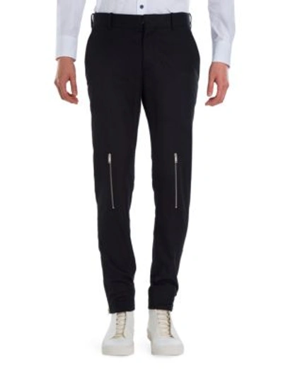 Shop Alexander Mcqueen Multi Zip Trousers In Black