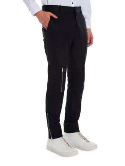 Shop Alexander Mcqueen Multi Zip Trousers In Black