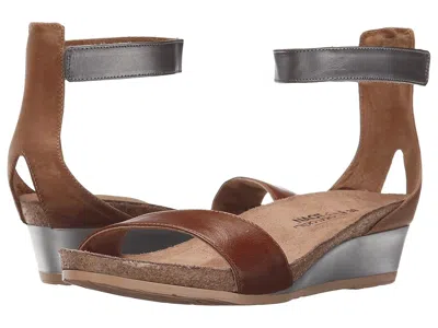 Naot Pixie Wedge Sandal In Brown
