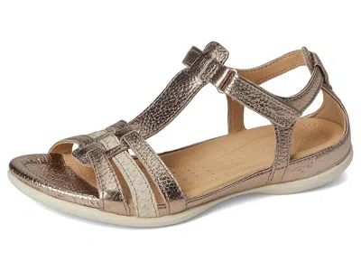 Ecco Flash T-strap Sandal In Gold