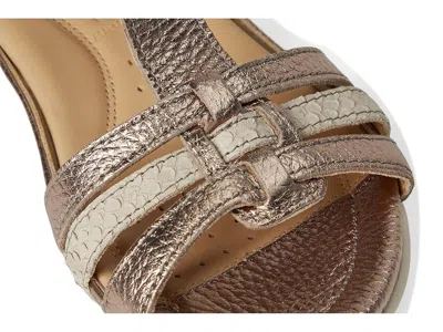 Ecco Flash T-strap Sandal In Gold