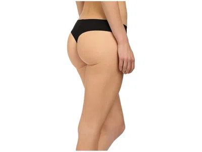Commando Butter Mid Rise Thong Ct16 In Black