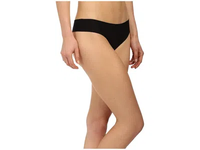 Commando Butter Mid Rise Thong Ct16 In Black
