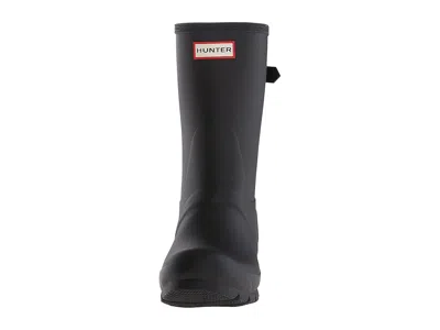 Hunter Original Short Back Adjustable Rain Boots In Black