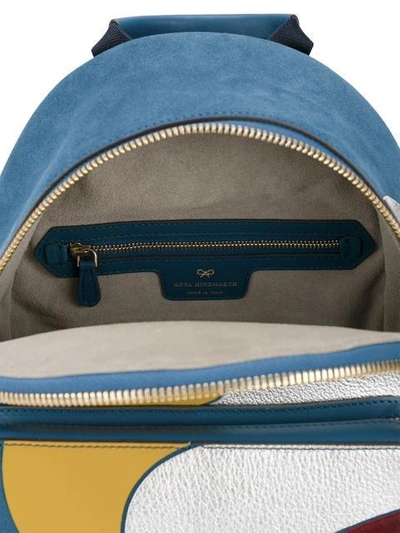 Shop Anya Hindmarch Silver Cloud Mini Backpack - Blue