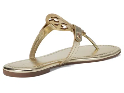 Tory Burch Miller Crystal Embellished Thong Sandals In Gold