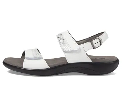 Sas Nudu Adjustable Comfort Sandal In White