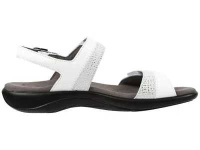 Sas Nudu Adjustable Comfort Sandal In White