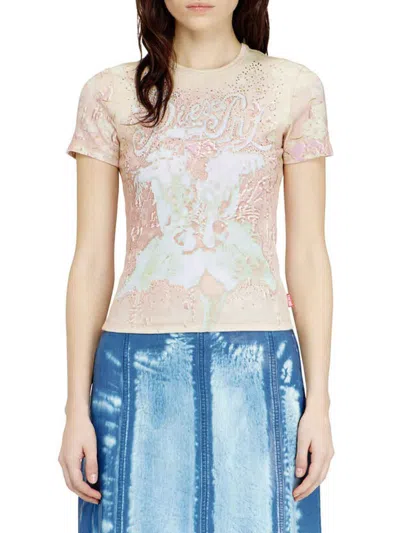 Diesel T-shirt In Pink