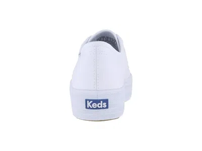 Keds Women Triple Kick Leather Sneakers In White In Multi