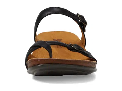 Sas Shelly Adjustable Toe Loop Slide Sandal In Black