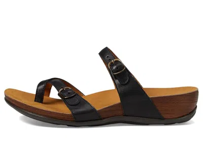 Sas Shelly Adjustable Toe Loop Slide Sandal In Black