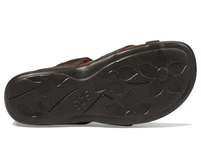 Sas Shelly Adjustable Toe Loop Slide Sandal In Brown