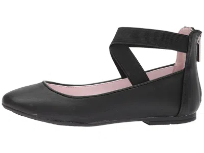 Nina Marissa Cross Strap Flat In Black