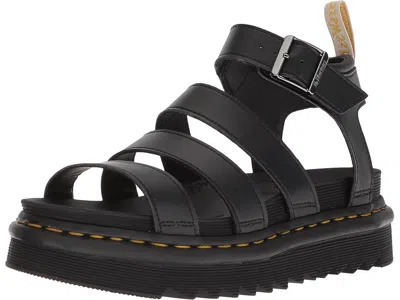 Dr. Martens Dr.martens Hydro Leather Blaire Sandals In Black